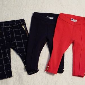 3 pair leggings Janie & Jack